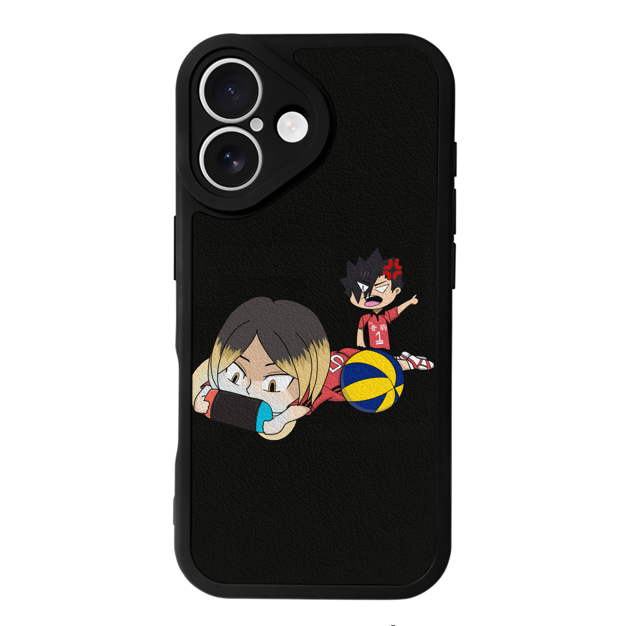 （画像用） ハイキュー!! Haikyu!! 【iPhone 16シリーズ対応】シリコンスマホケース（レザー調） 材質：シリコン